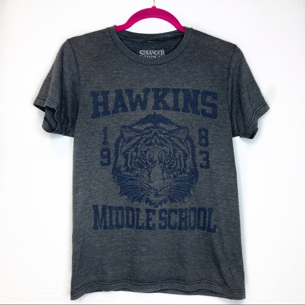 Stranger Things Tee Hawkins Middle school t shirt